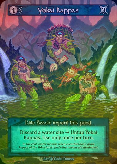 【FOIL】[Water] Yokai Kappas [beta-Elite]